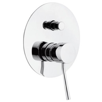 Diverter Single-Lever Bath and Shower Diverter With Deluxe Flange, Rough-In Valve Included Remer N09L